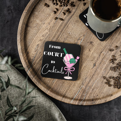 Court to Cocktails Coasters