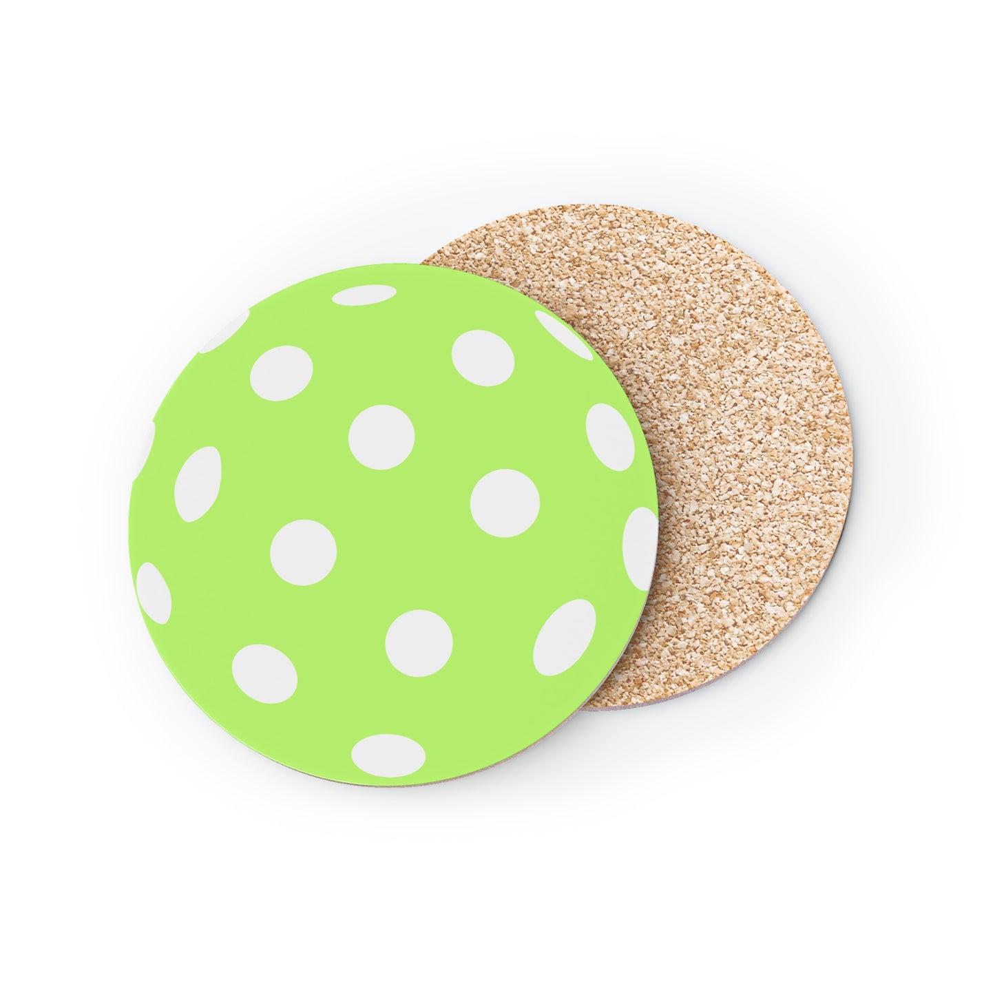 Pickleball Coaster Set, Neon