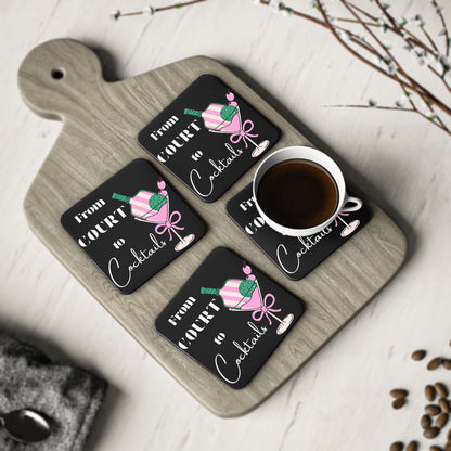 Court to Cocktails Coasters