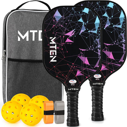 Pickleball Paddles, USAPA Approved Fiberglass Surface Pickleball Set