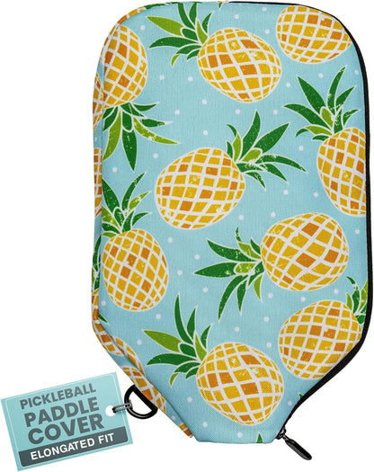 Pickleball Paddle Sleeve | Canvas Cover with Padding and Zipper | Protective Paddle Case for Rackets | Lightweight Pickleball Holder for Storage | Cover Only | Elongated & Standard Size