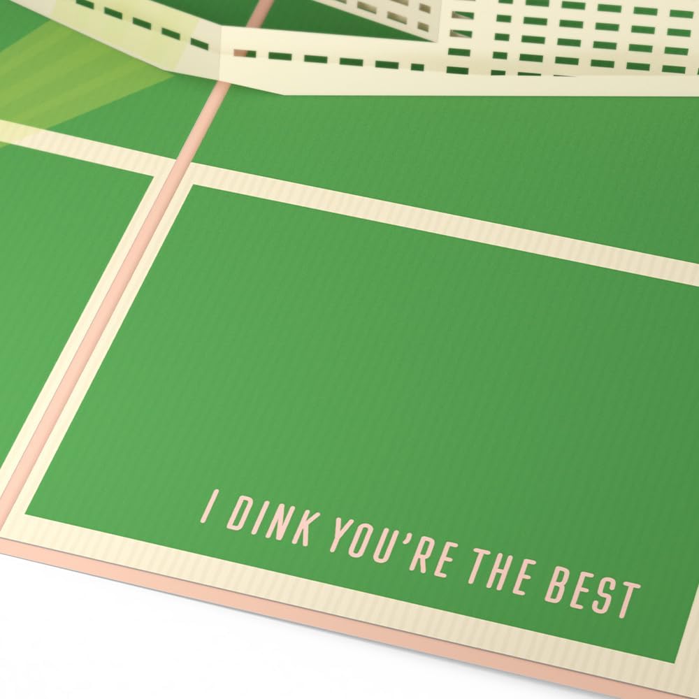 Love Pop-Up Card 3D Greeting Card 5" X 7" - Pickleball Serving up Some Love