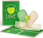 Love Pop-Up Card 3D Greeting Card 5" X 7" - Pickleball Serving up Some Love