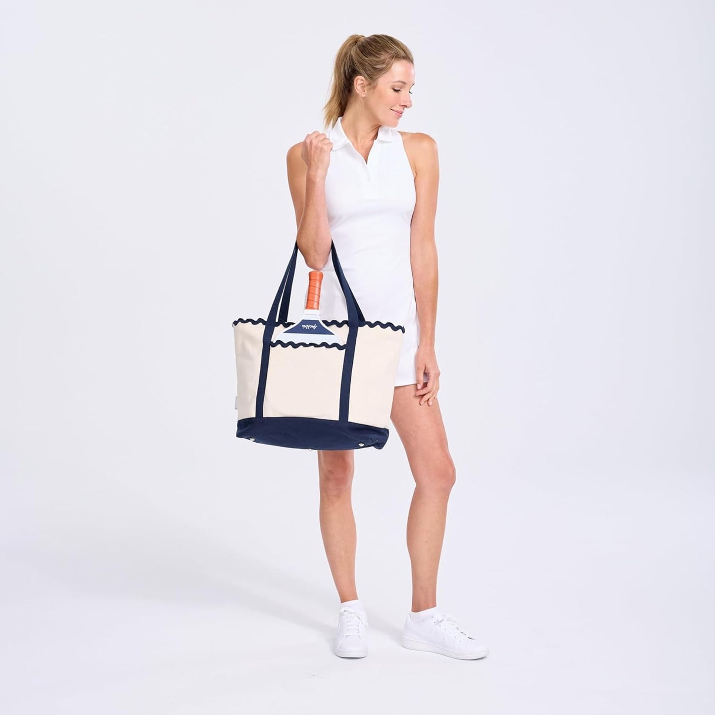 Court to Coast Canvas Pickleball Tote Bag