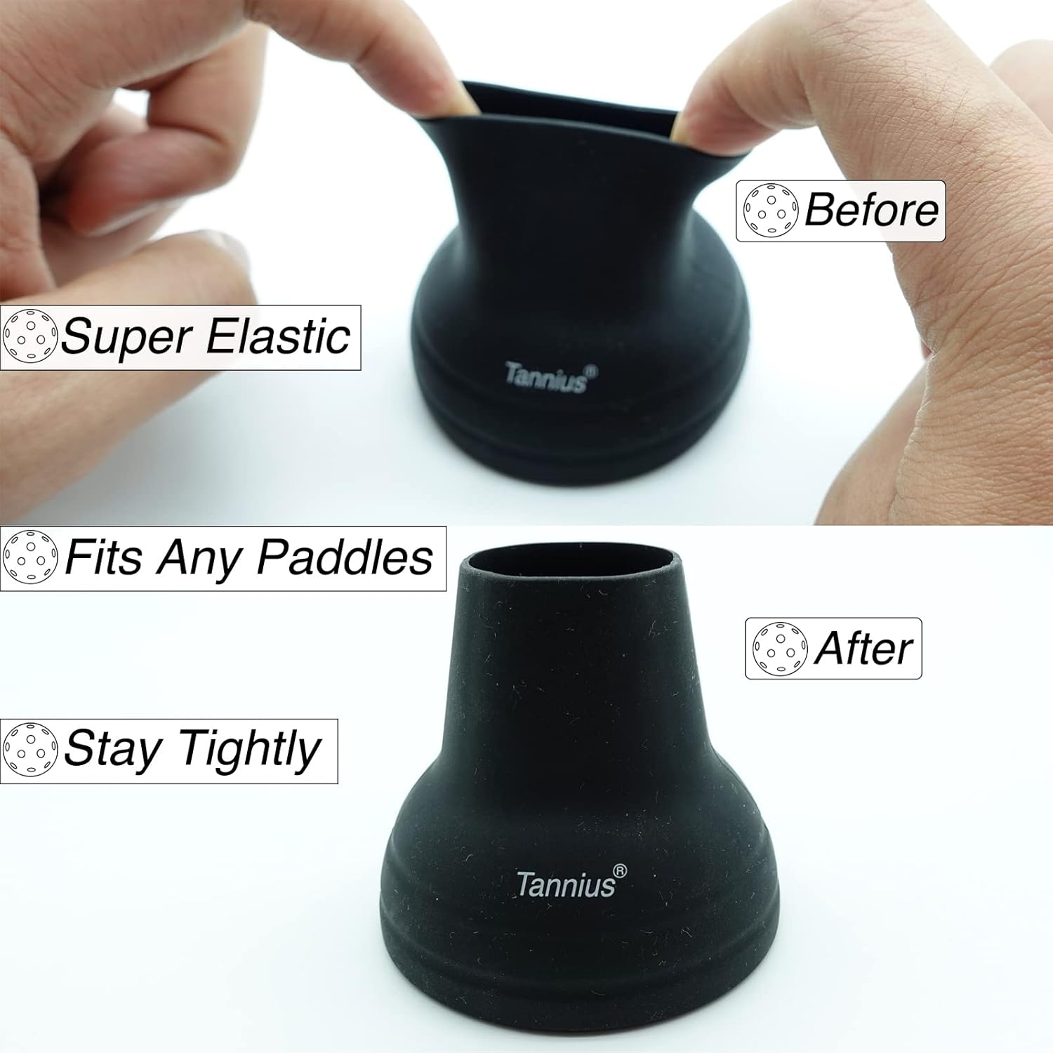 Pickleball Ball Retriever 2 Pack, Picks up Easily without Bending Down