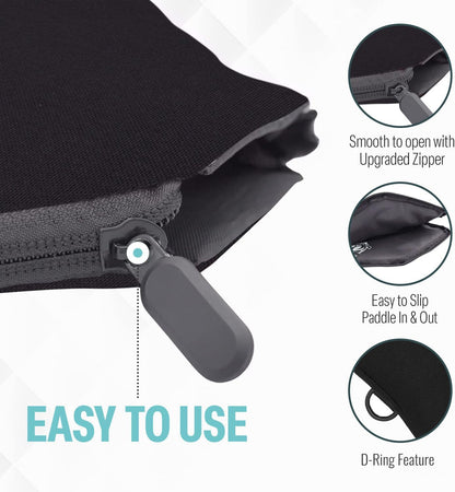 Pickleball Paddle Sleeve | Canvas Cover with Padding and Zipper