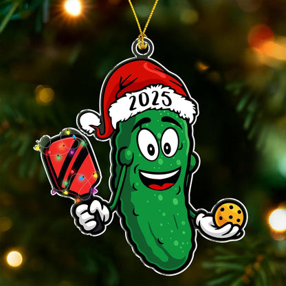 Pickleball Pickle Ornament - 2025