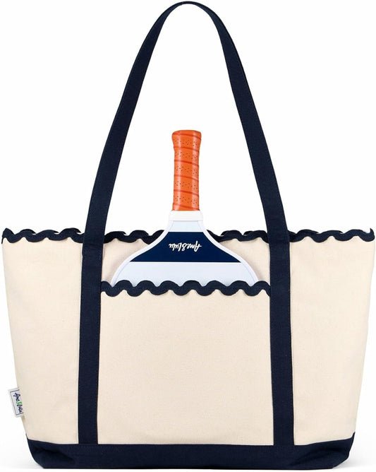 Court to Coast Canvas Pickleball Tote Bag