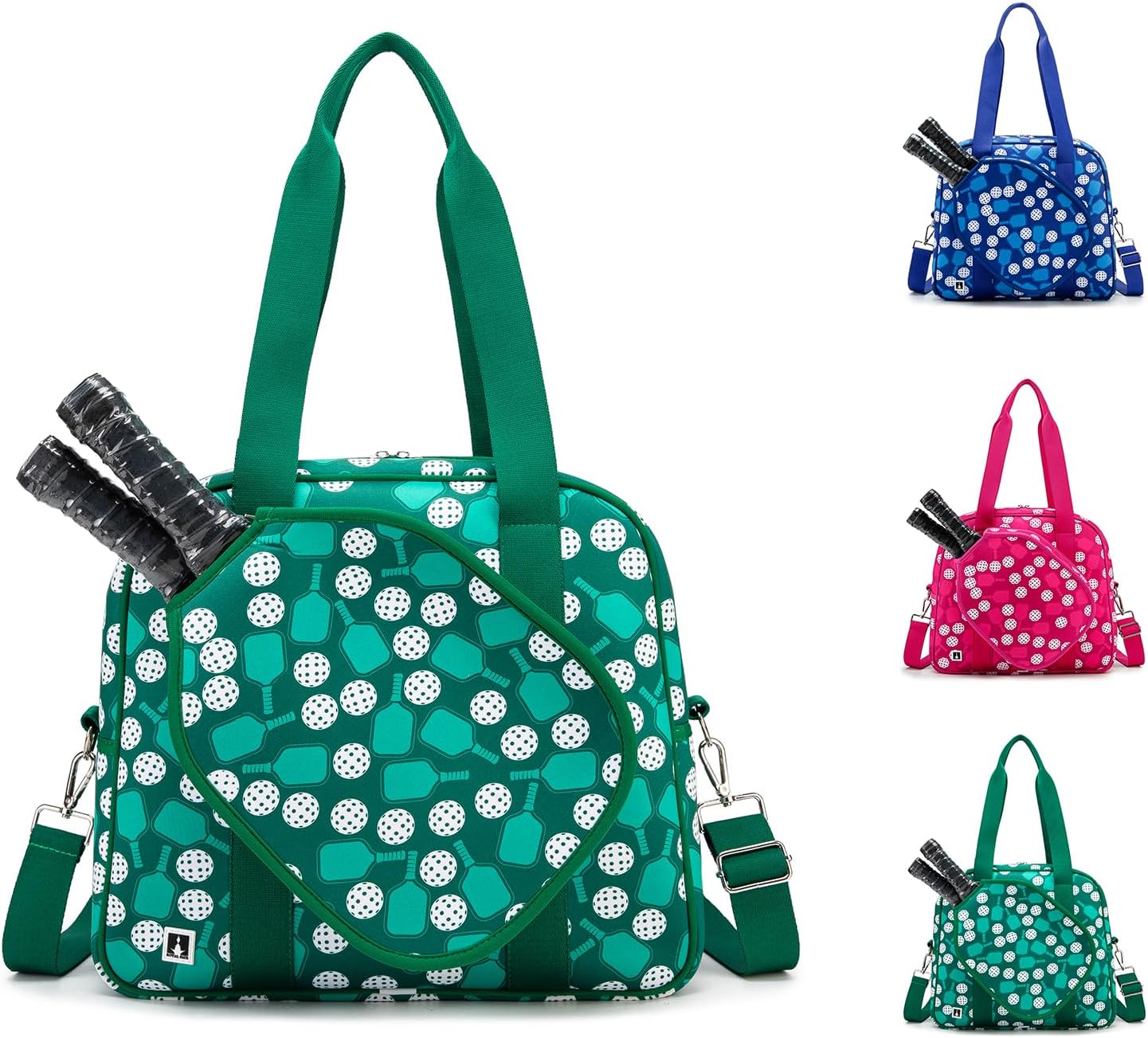 Pickleball Patterned Pickleball Bag, Green