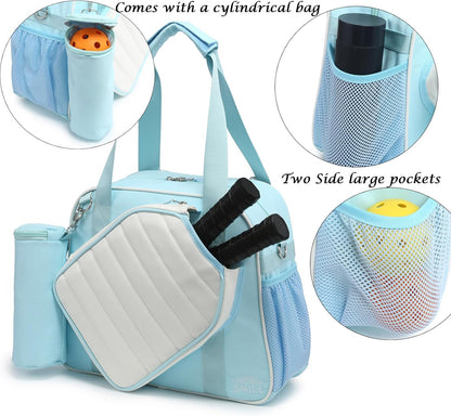 Crossbody Pickleball Bag with Ice Bag & Ball Bag