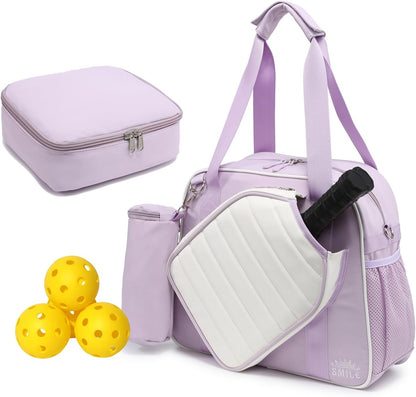 Crossbody Pickleball Bag with Ice Bag & Ball Bag
