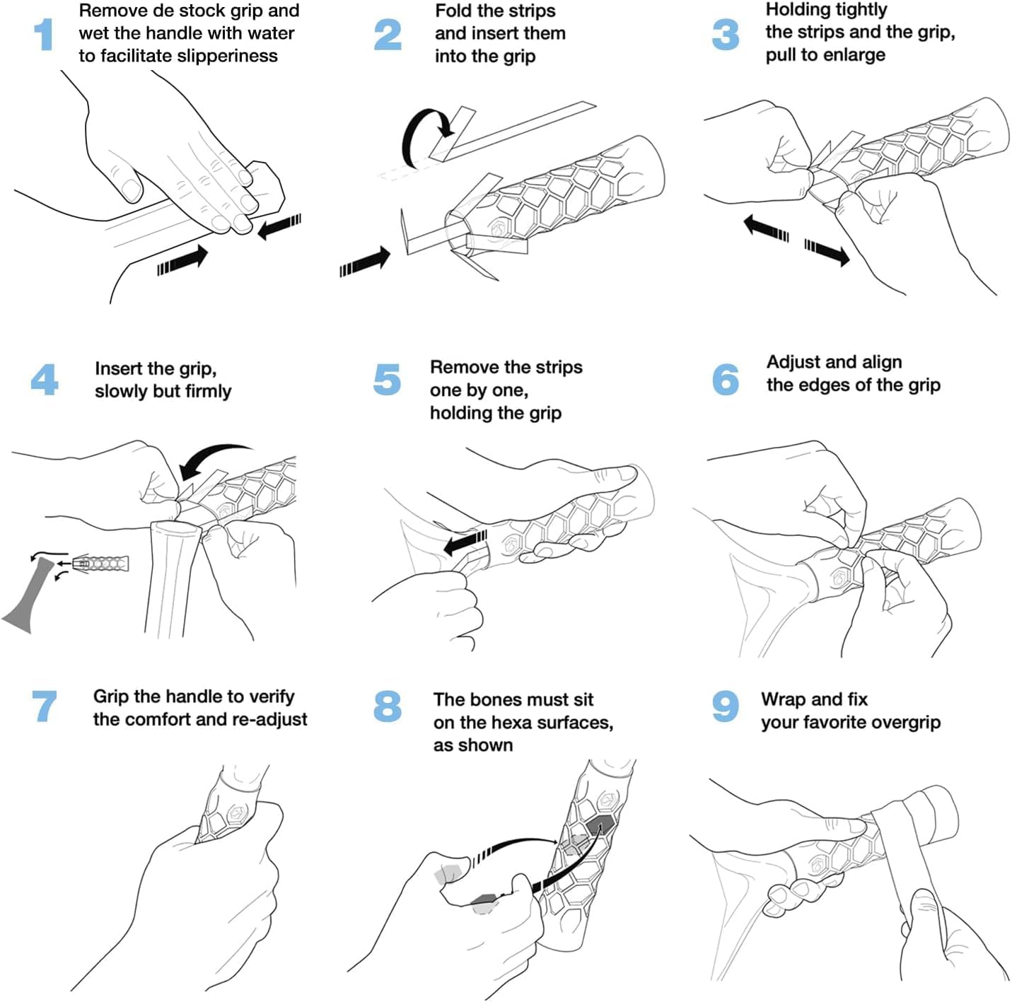 Pickleball Paddle Grip - 5.25In SMALL