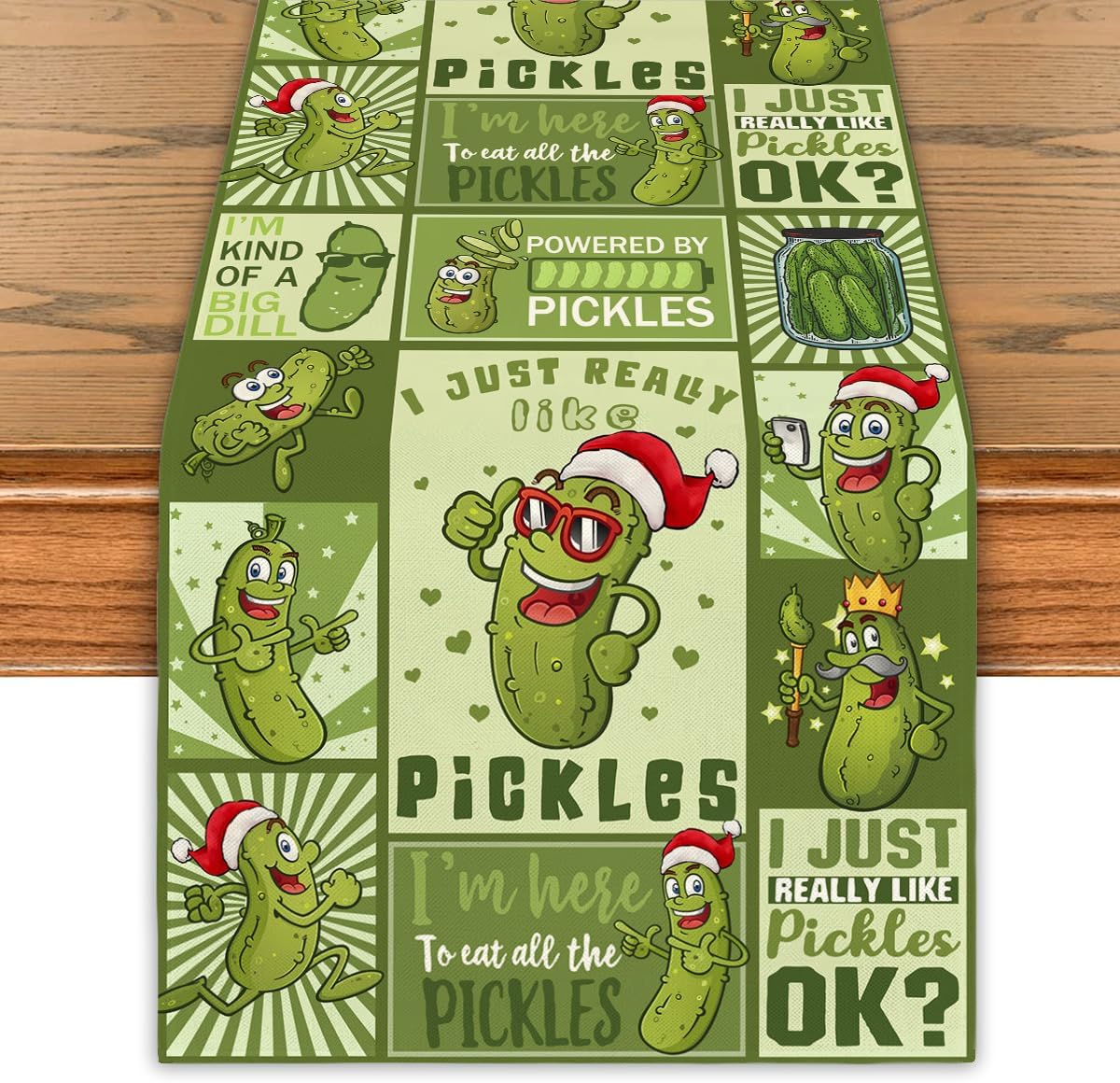 Christmas Pickle Table Runner