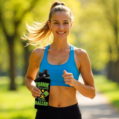 Pickleball Water Bottle 32Oz | Insulated Stainless Steel