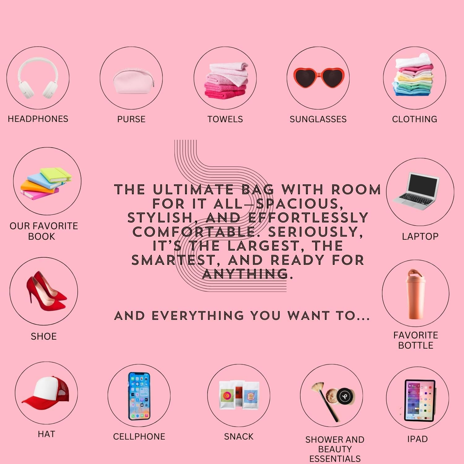 The Rally Stripe Collection, Perforated Pink