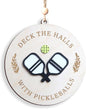 Deck the Halls with Pickleballs Ornament, 4 Inches