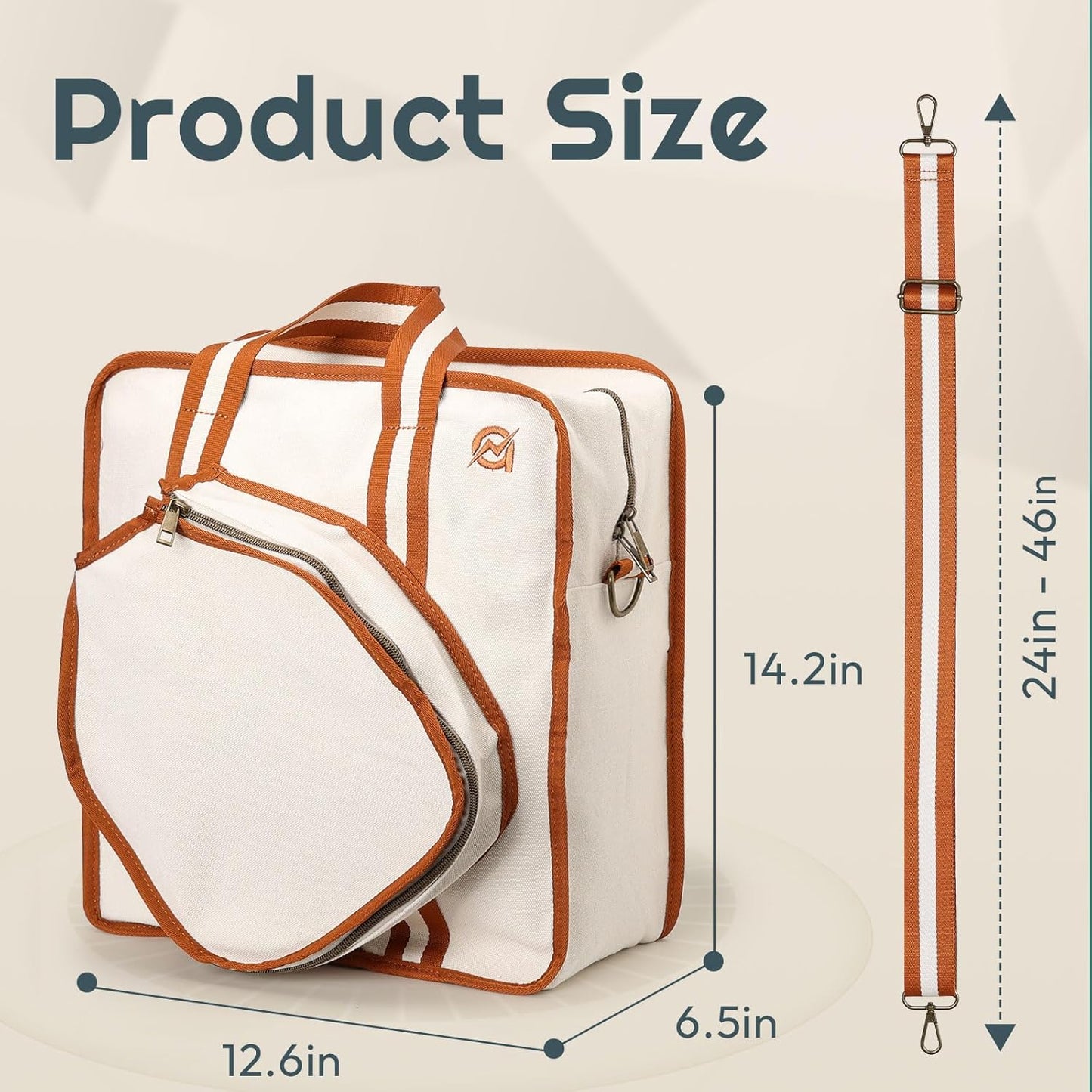 Canvas Tote Bag with Adjustable Strap