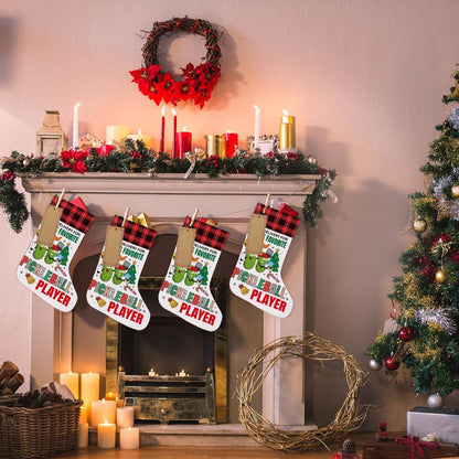 Pickleball Christmas Stocking 18 X 12 Inches