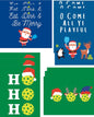 Pickleball Christmas Cards Assorted Designs (12 Pack)
