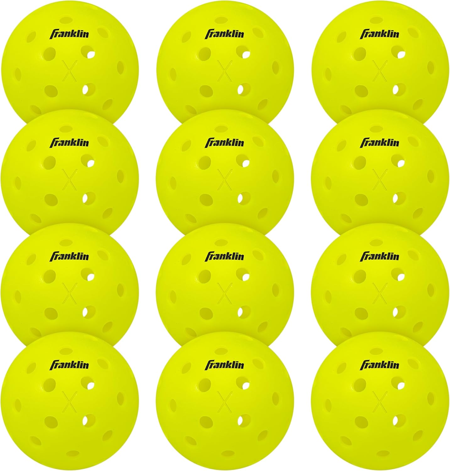 X-40 Outdoor Pickleballs - Official Ball of USA Pickleball, APP Tour + US Open - Regulation Size