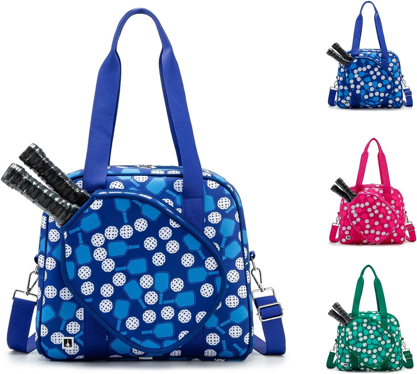 Pickleball Patterned Pickleball Bag, Blue