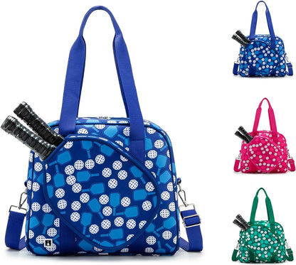 Pickleball Patterned Pickleball Bag, Blue