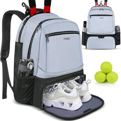 Pickleball Backpack with Insulated Pocket & Ventilated Shoe Compartment