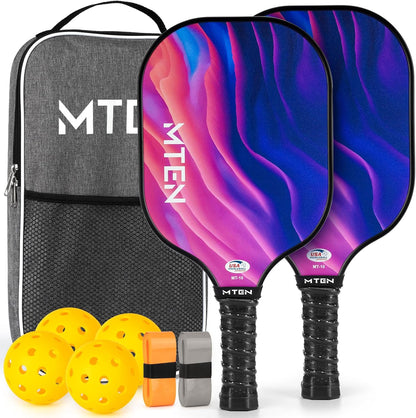 Pickleball Paddles, USAPA Approved Fiberglass Surface Pickleball Set
