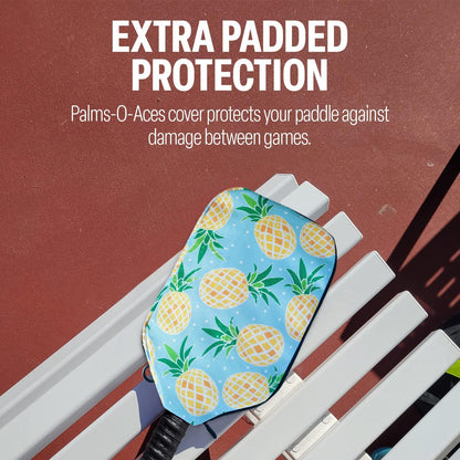 Pickleball Paddle Sleeve | Canvas Cover with Padding and Zipper | Protective Paddle Case for Rackets | Lightweight Pickleball Holder for Storage | Cover Only | Elongated & Standard Size