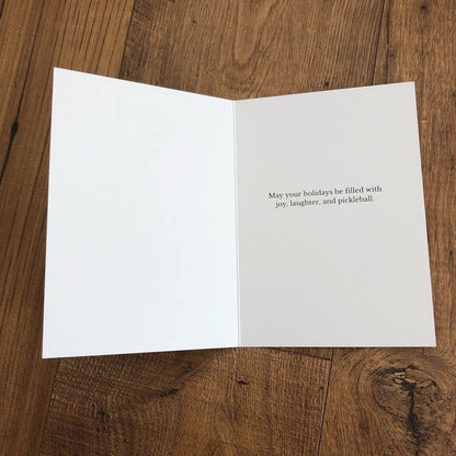 Pickleball Christmas Cards Assorted Designs (12 Pack)