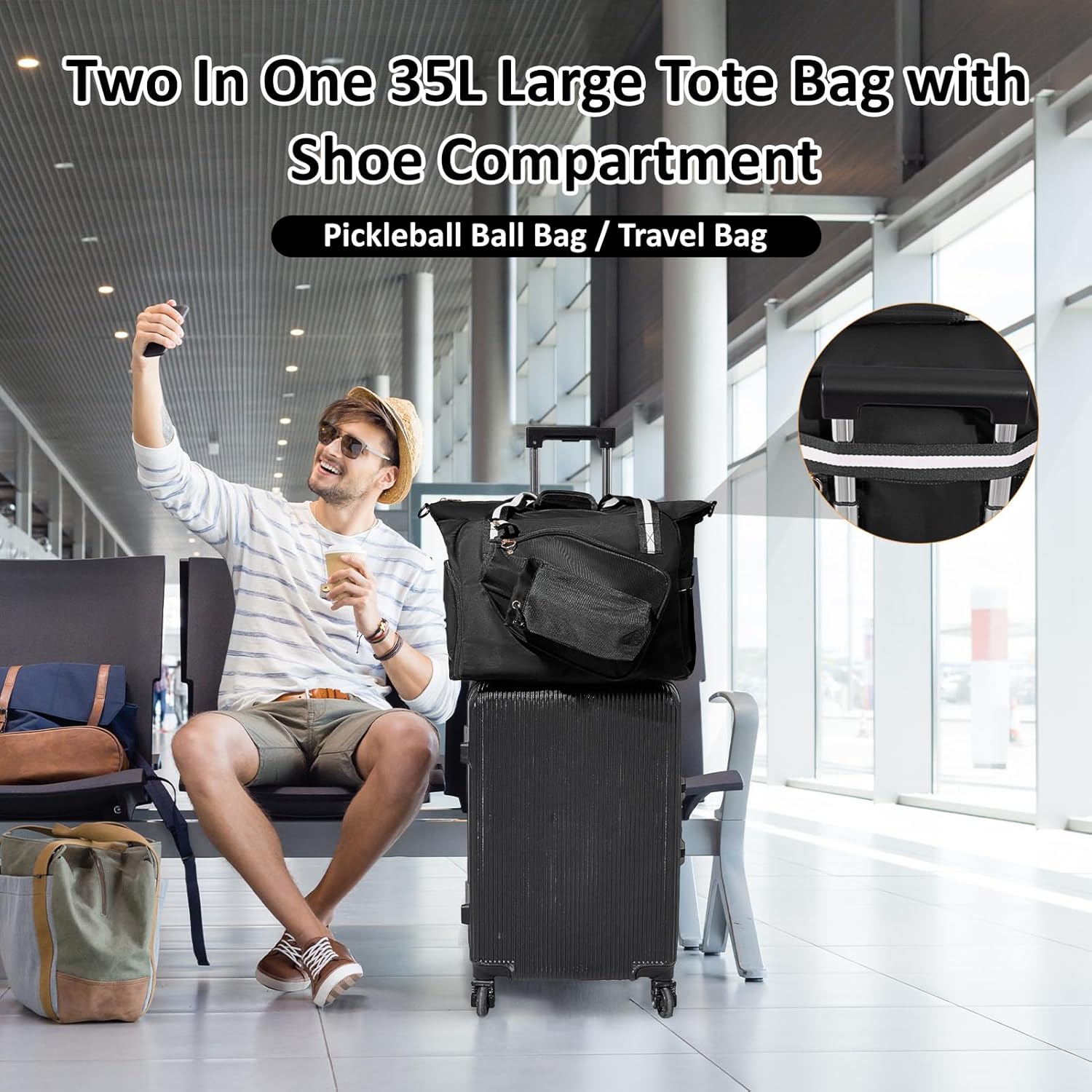 Pickleball Bag with Shoe Compartment