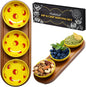 Pickleball Snack Serving Tray, Ceramic Dipping Bowls with Wood Charcuterie Board