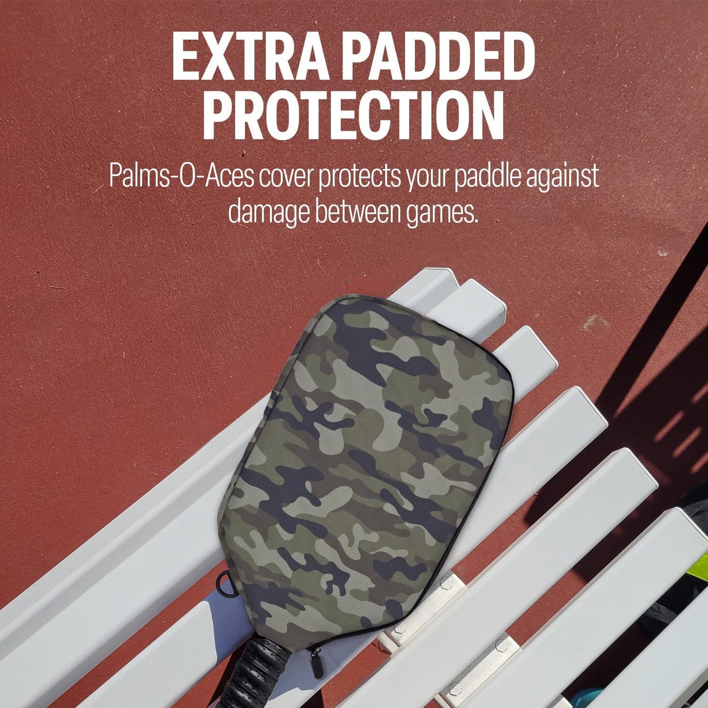 Pickleball Paddle Sleeve | Canvas Cover with Padding and Zipper | Protective Paddle Case for Rackets | Lightweight Pickleball Holder for Storage | Cover Only | Elongated & Standard Size