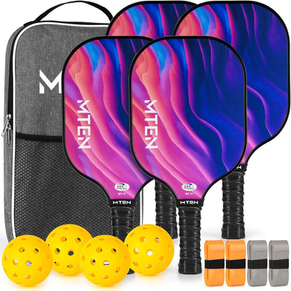 Pickleball Paddles, USAPA Approved Fiberglass Surface Pickleball Set