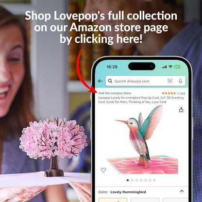 Love Pop-Up Card 3D Greeting Card 5" X 7" - Pickleball Serving up Some Love