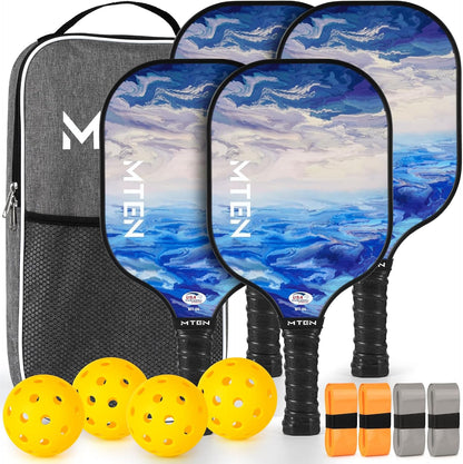 Pickleball Paddles, USAPA Approved Fiberglass Surface Pickleball Set
