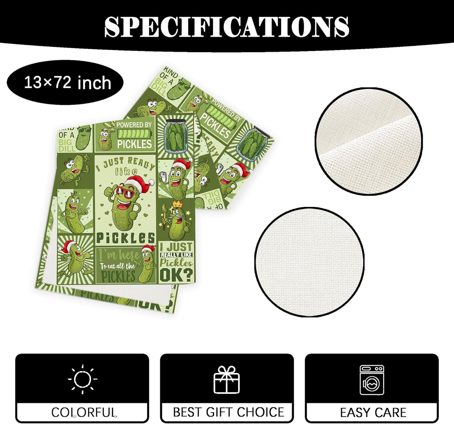 Christmas Pickle Table Runner