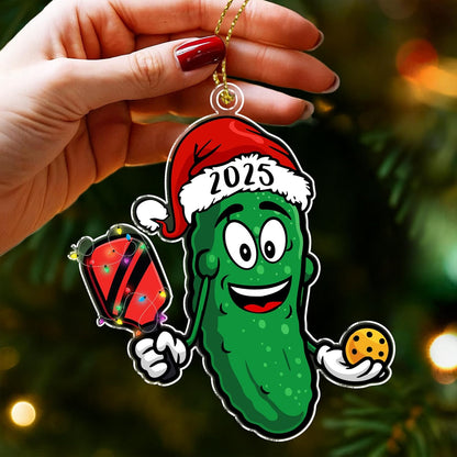 Pickleball Pickle Ornament - 2025
