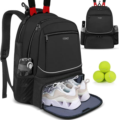 Pickleball Backpack with Insulated Pocket & Ventilated Shoe Compartment