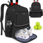 Pickleball Backpack with Insulated Pocket & Ventilated Shoe Compartment