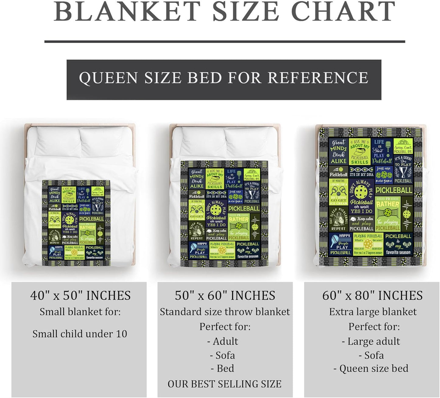 Pickleball Gift Blanket