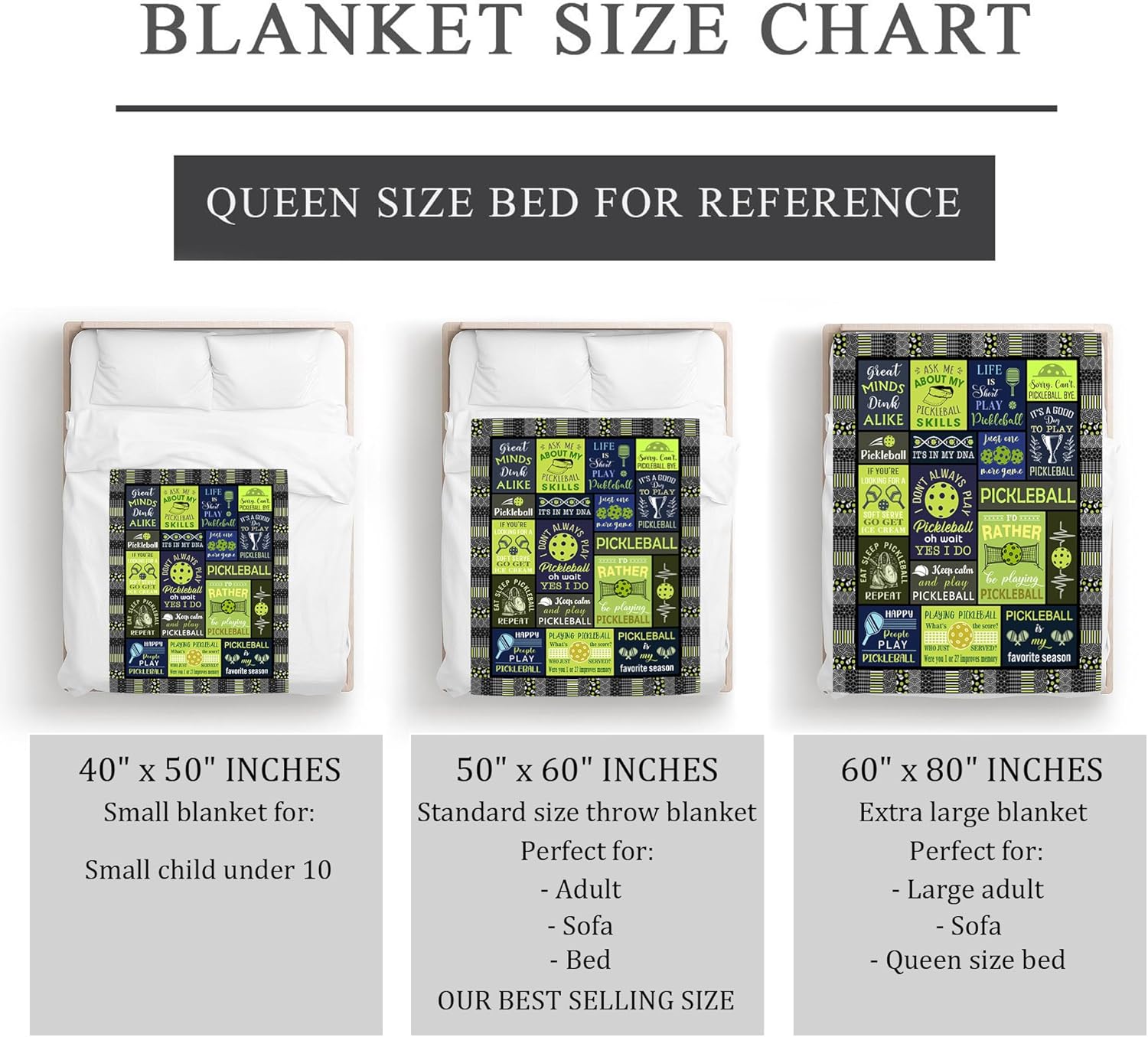 Pickleball Gift Blanket