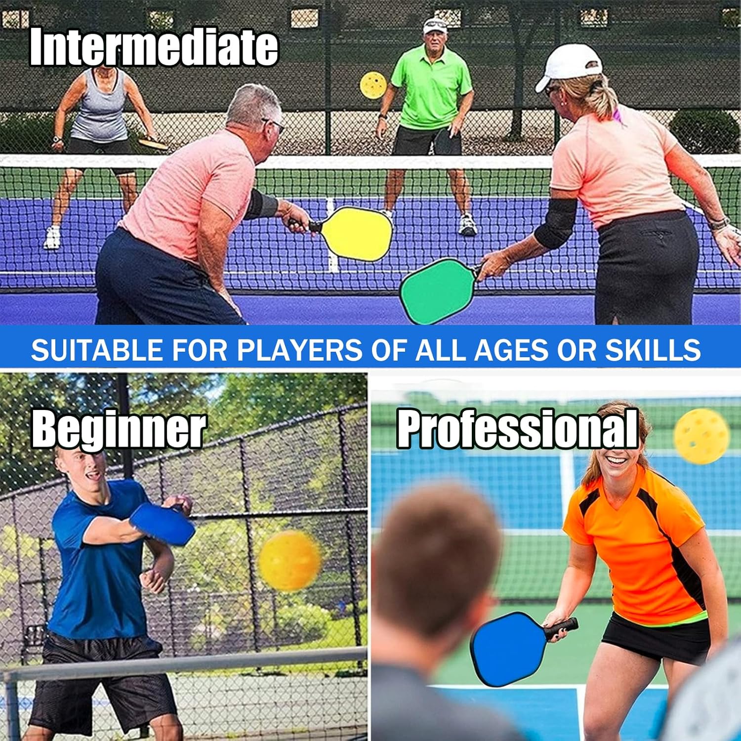 Outdoor Pickleballs, Fun Colors