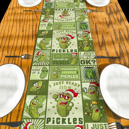 Christmas Pickle Table Runner