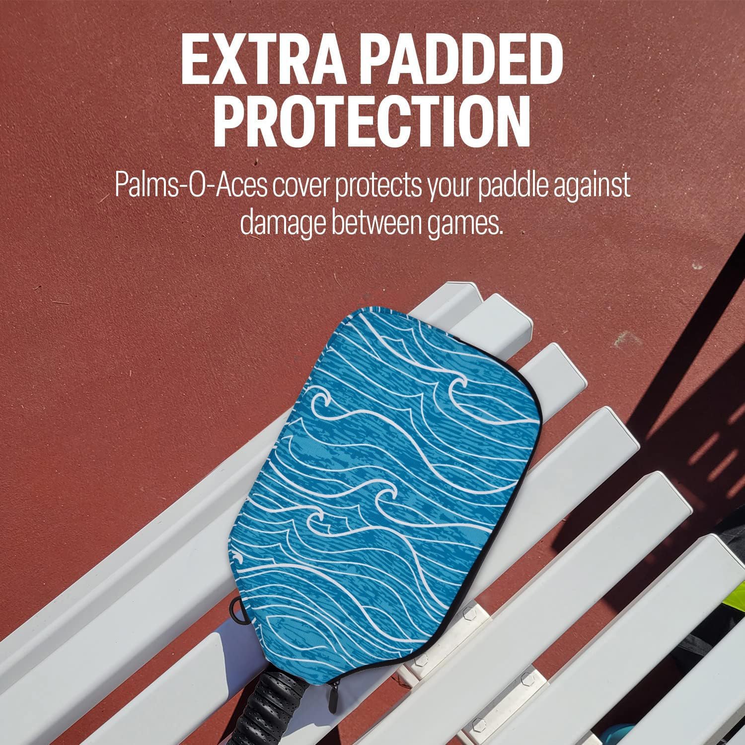 Pickleball Paddle Sleeve | Canvas Cover with Padding and Zipper | Protective Paddle Case for Rackets | Lightweight Pickleball Holder for Storage | Cover Only | Elongated & Standard Size