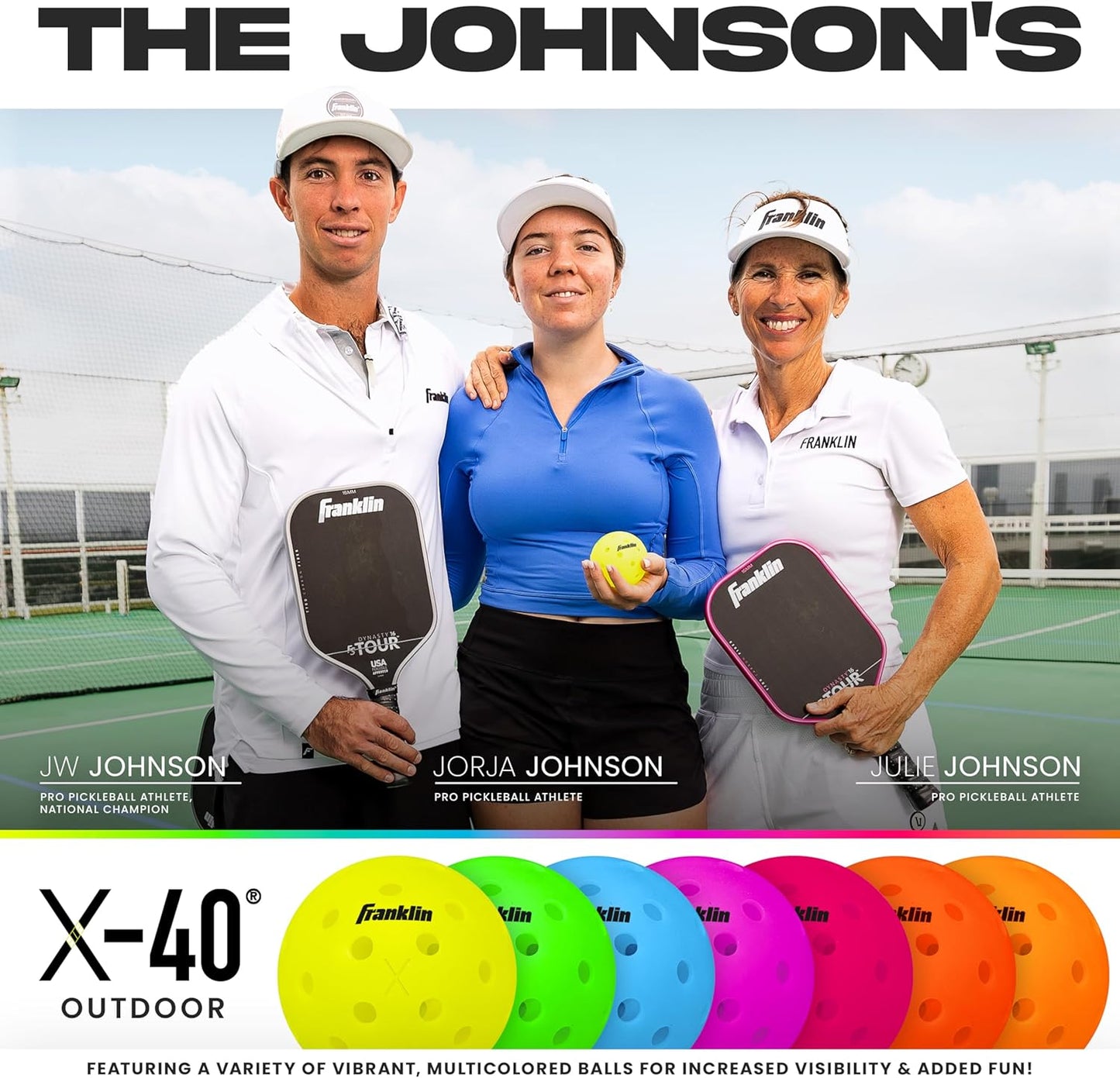 X-40 Outdoor Pickleballs - Official Ball of USA Pickleball, APP Tour + US Open - Regulation Size
