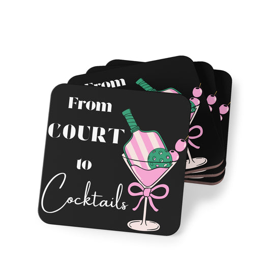 Court to Cocktails Coasters