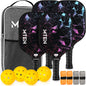 Pickleball Paddles, USAPA Approved Fiberglass Surface Pickleball Set