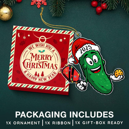 Pickleball Pickle Ornament - 2025