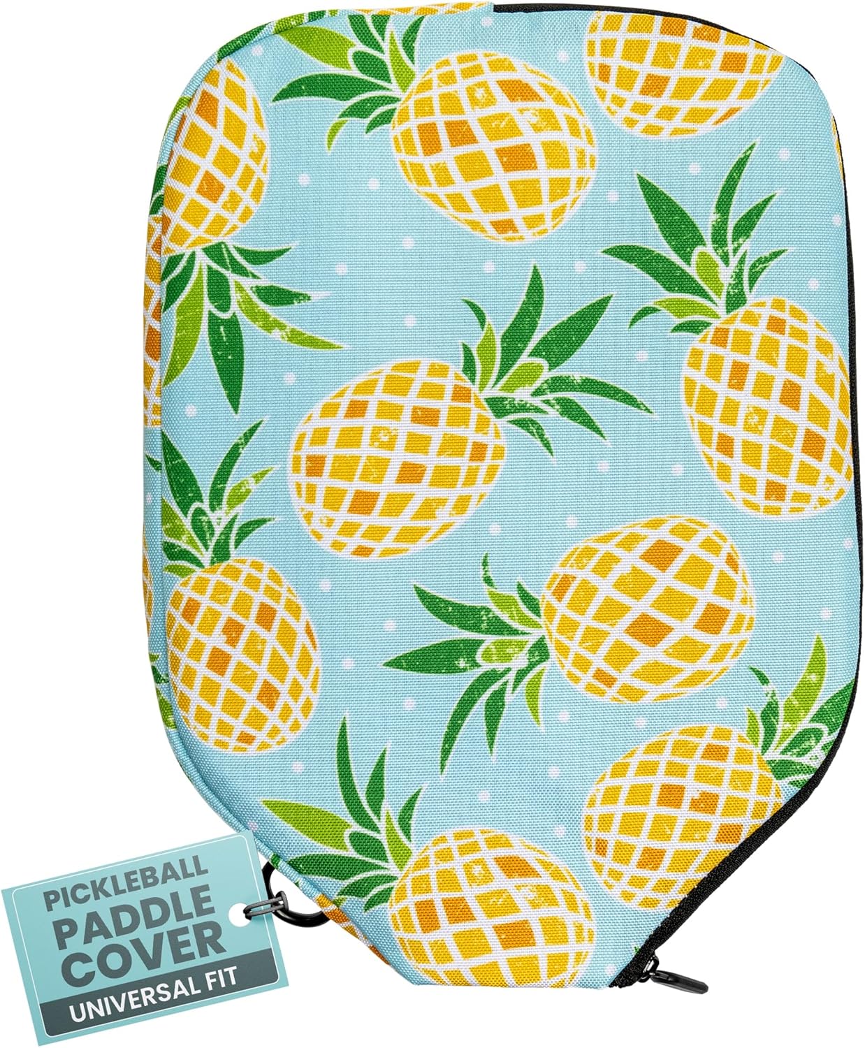 Pickleball Paddle Sleeve | Canvas Cover with Padding and Zipper | Protective Paddle Case for Rackets | Lightweight Pickleball Holder for Storage | Cover Only | Elongated & Standard Size